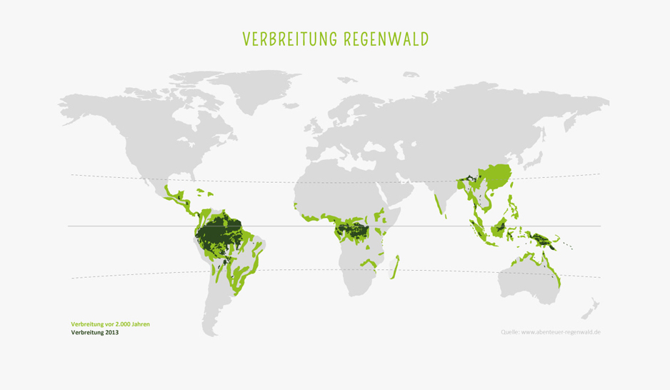 Verbreitung des Regenwalds