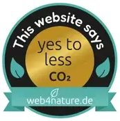 This website says yes to less CO² - web4nature Siegel