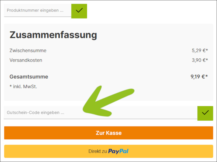 Deinen diabetikerbedarf Gutscheincode gibst du im Warenkob ein Den diabetikerbedarf Gutschein im Warenkob eingeben