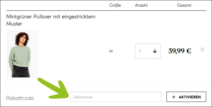 Den Garcia Gutscheincode löst du im Warenkorb ein Nutze deinen Garcia Gutschein im Warenkorb