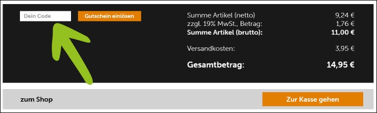 Löse hier deinen Gutscheincode ein Deinen Heldenlounge Gutschein kanst du im Warenkorb eingeben